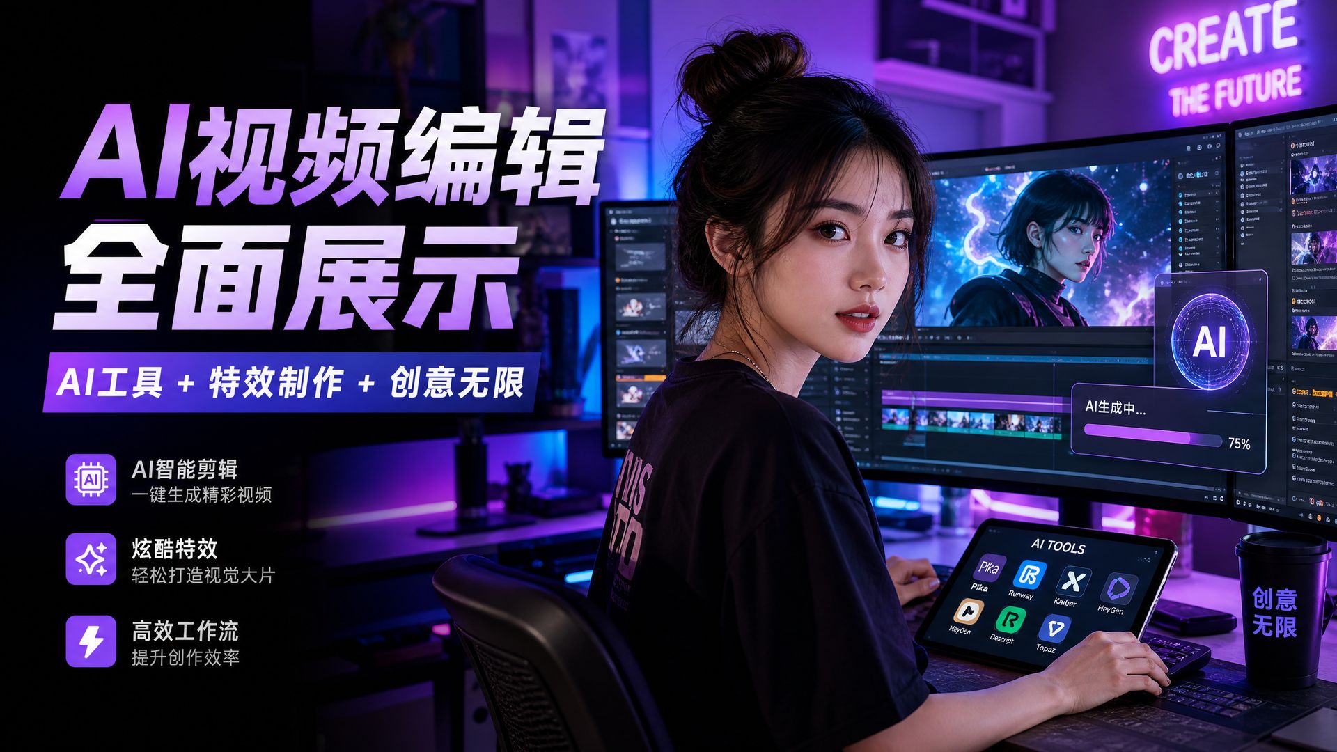 黑丝-AI视频剪辑教程视频演示